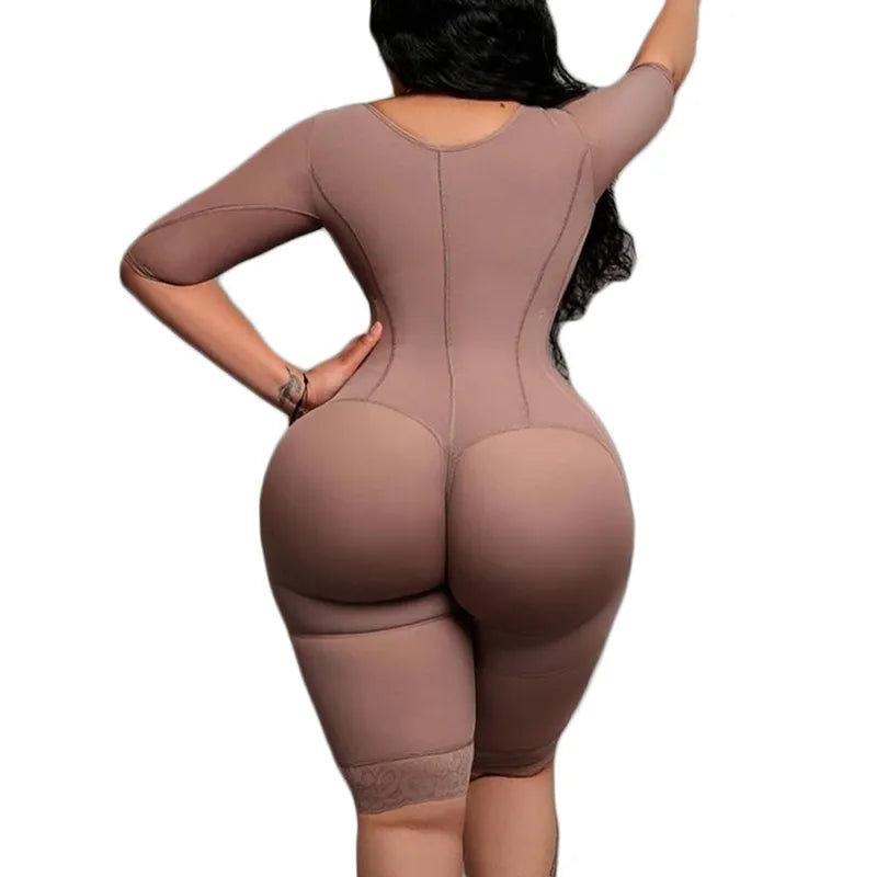 Fajas Colombianas Full Body Support Arm Compression With Built In Bra Half Sleeve Mid Leg BBl Post Op Surgery Supplies Skims