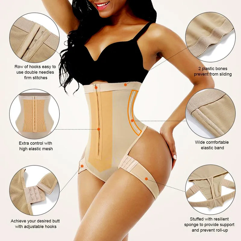 AfruliA Sexy Butt Lifter Control Panties Booty Seamless Shapewear Slimming Underwear High Waist Trainer Body Shaper Fajas Girdle