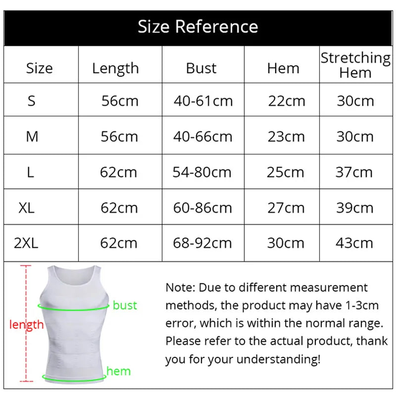 Abdomen Shapewear Mens Body Shaper Compression Tank Tummy Slimming Sheath Gynecomastia Shapers Corset Waist Trainer Fajas Tops