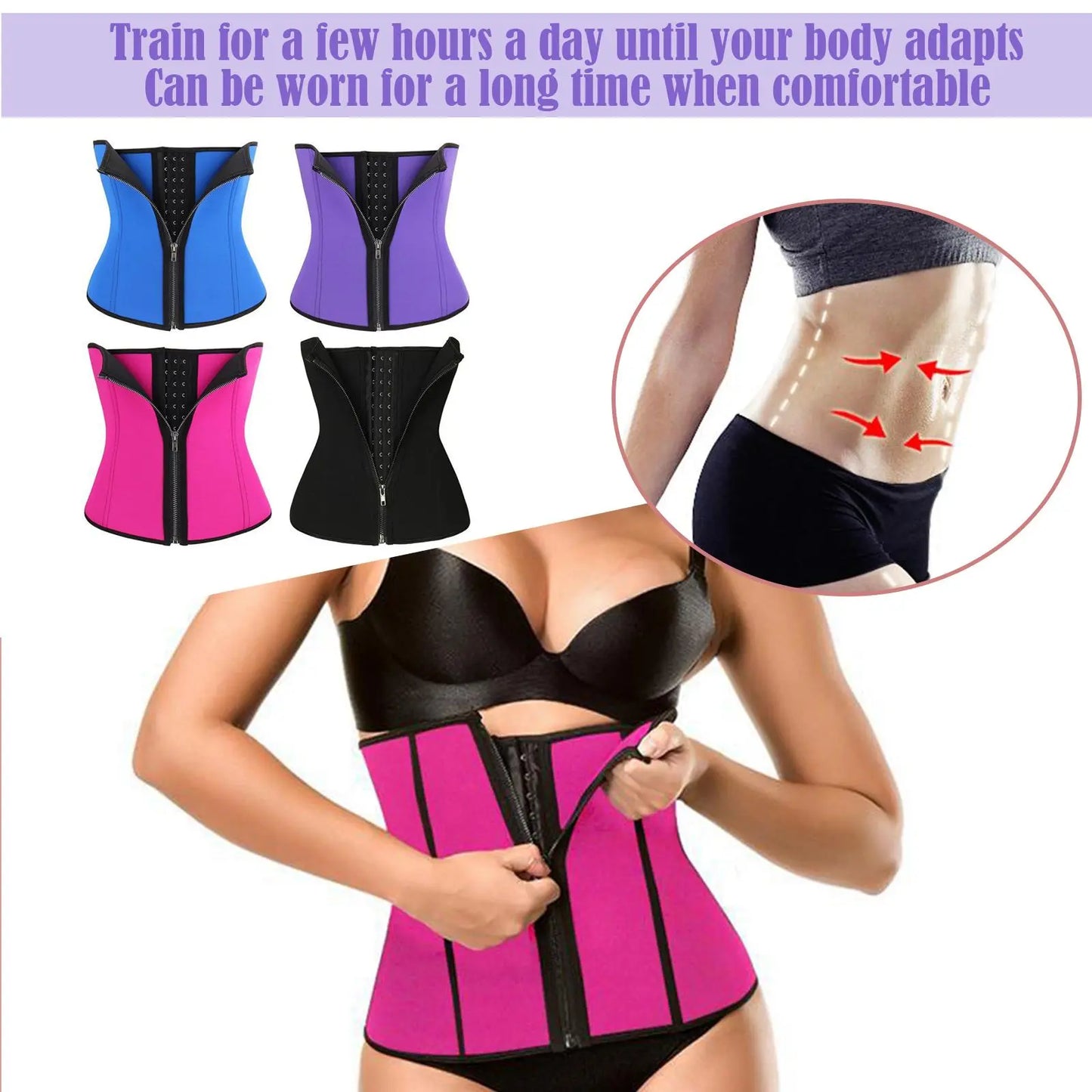 Corset Female Waist Trainer Body Shaper Shapewear Gaine Y Reductoras Mujer Femme Corsets Fajas Amincissante Modeladoras Bus H1k3