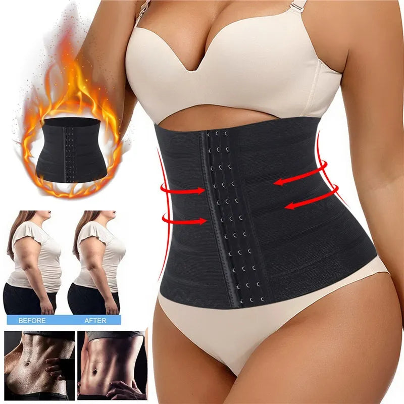 Women Faja Waist Trainer Slimming Sheath Postpartum Support Flat Belly Girdle Body Shapewear Wrap Belt Corset for Tummy control