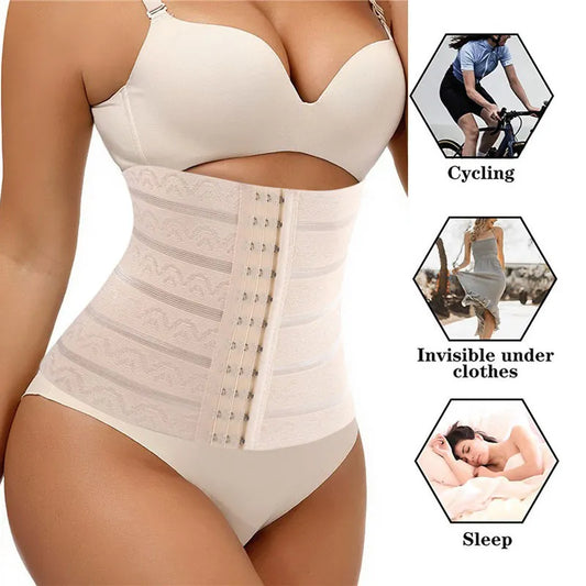 Women Faja Waist Trainer Slimming Sheath Postpartum Support Flat Belly Girdle Body Shapewear Wrap Belt Corset for Tummy control
