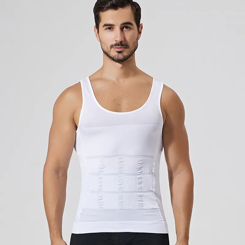 Abdomen Shapewear Mens Body Shaper Compression Tank Tummy Slimming She FormFit Shapewear