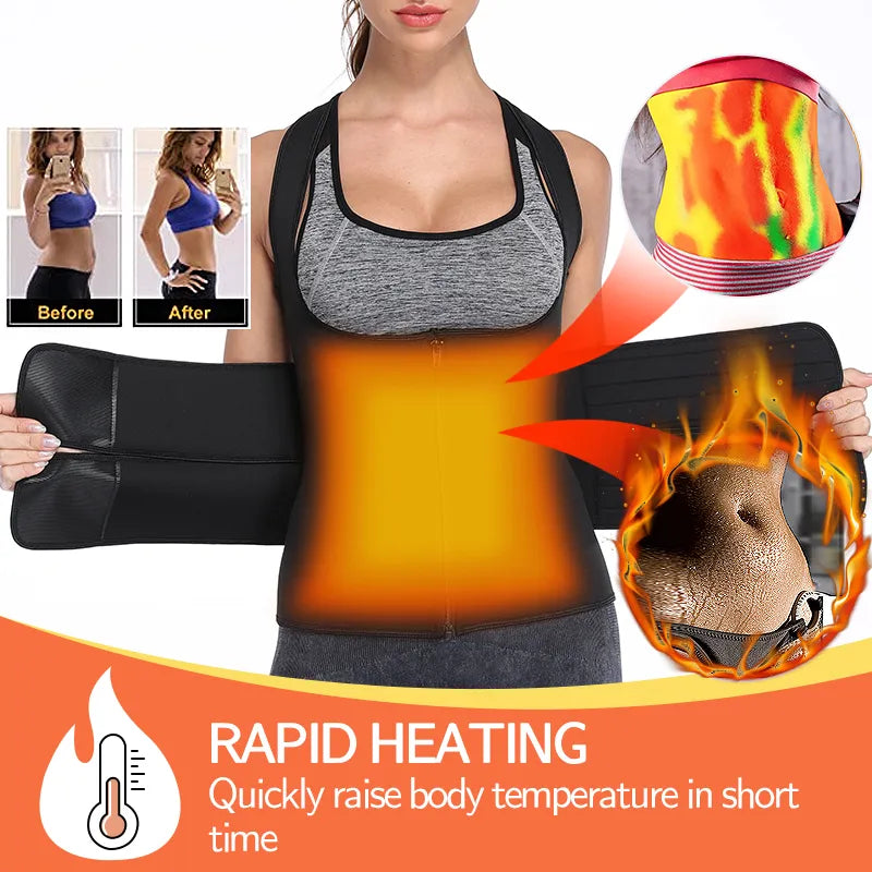 Faja Body Shapewear Waist Trainer Corset Top Women's Binders and Shapers Modeling Strap Slimming Sheath Flat Belly Sauna Suit
