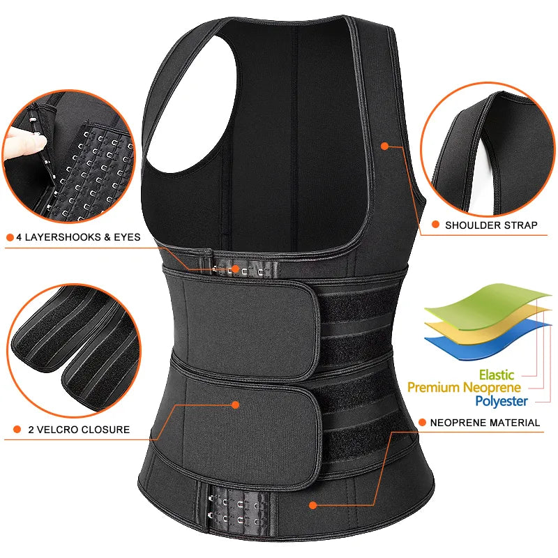 Faja Body Shapewear Waist Trainer Corset Top Women's Binders and Shapers Modeling Strap Slimming Sheath Flat Belly Sauna Suit