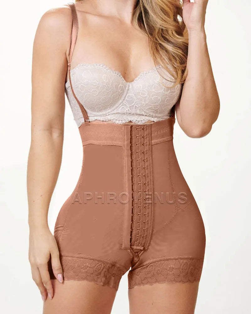 Women High Waist Tummy Control Shaperwears With 3 Hooks Butt Lifter Shorts Waist Trainer Slimming Shaper Underwear Fajas