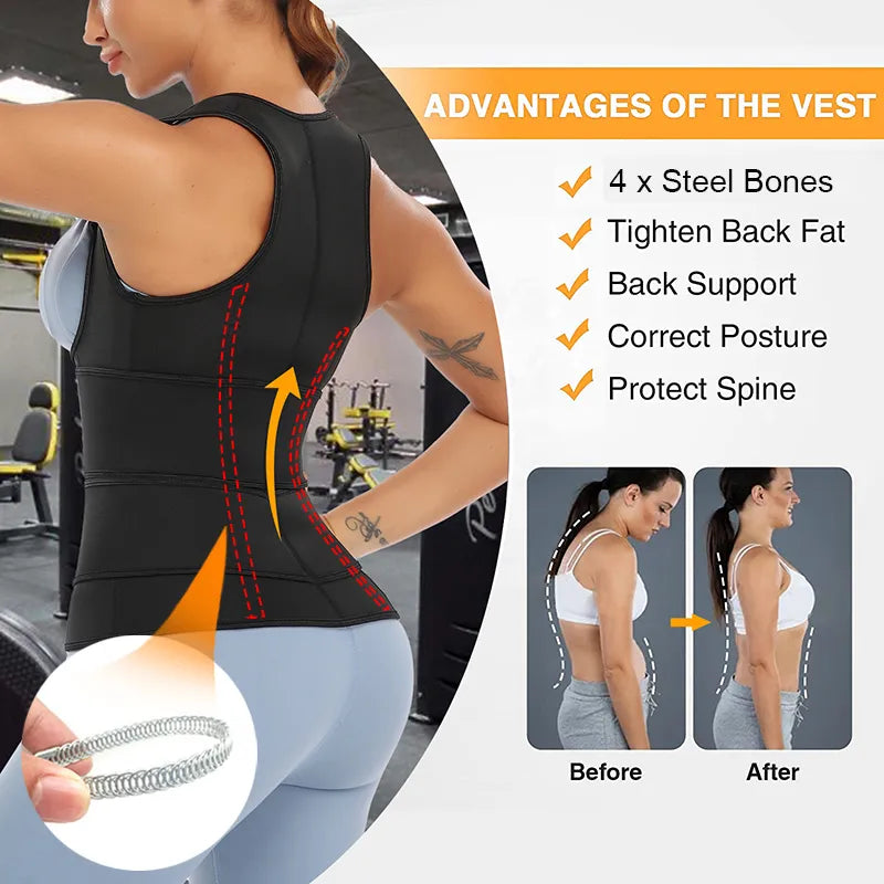 Faja Body Shapewear Waist Trainer Corset Top Women's Binders and Shapers Modeling Strap Slimming Sheath Flat Belly Sauna Suit